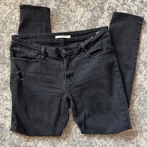 Levi’s 711 Skinny Distressed Jeans